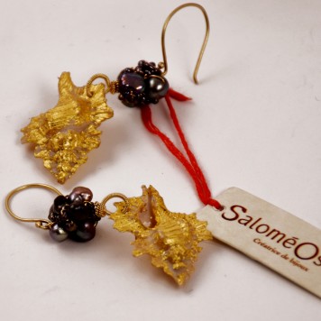 Salomé Osorio | Earrings Gilded Shell earrings