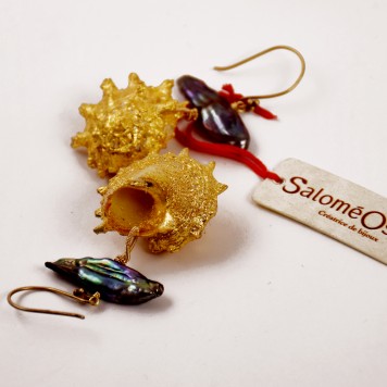 Salomé Osorio | Earrings Gilded Shell earrings