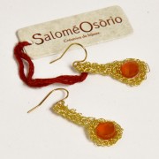 Salomé Osorio | Collections - Crochet Boucles d'oreilles goutte de Cornaline