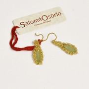 Salomé Osorio | Collections - Crochet Boucles d'oreilles goutte de Préhnite